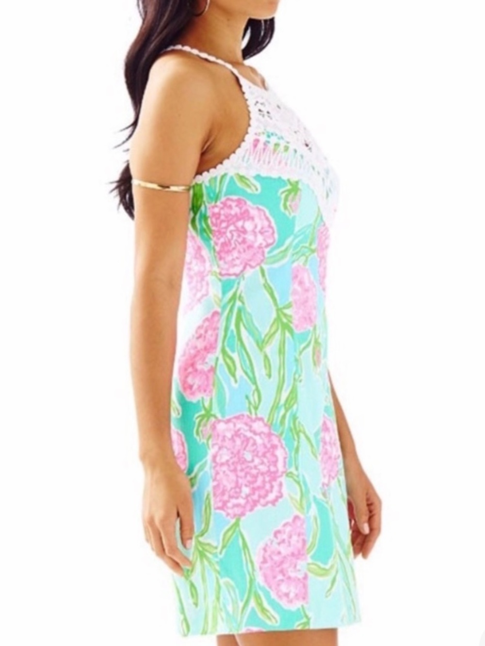 Lilly Pulitzer Pearl Shift Dress in the "Poolside Blue / Going Stag" Size 0
